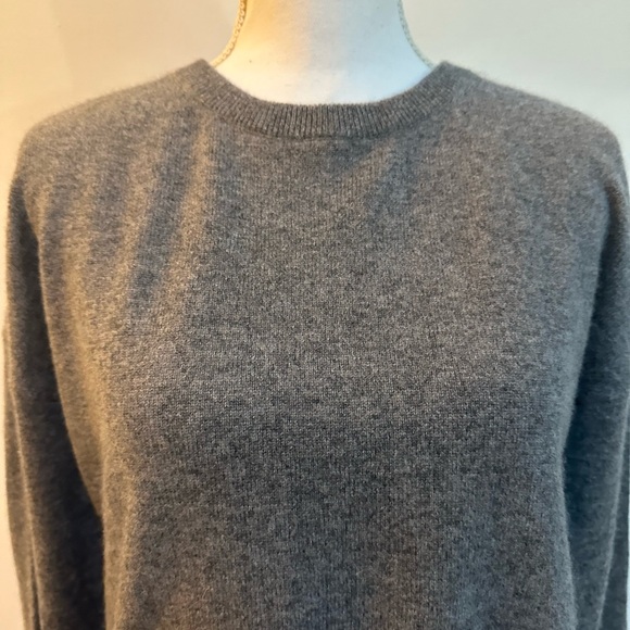 Zadig & Voltaire Cici Patch Cashmere Sweater L NWT Grey Lightening Bolt - Picture 7 of 16